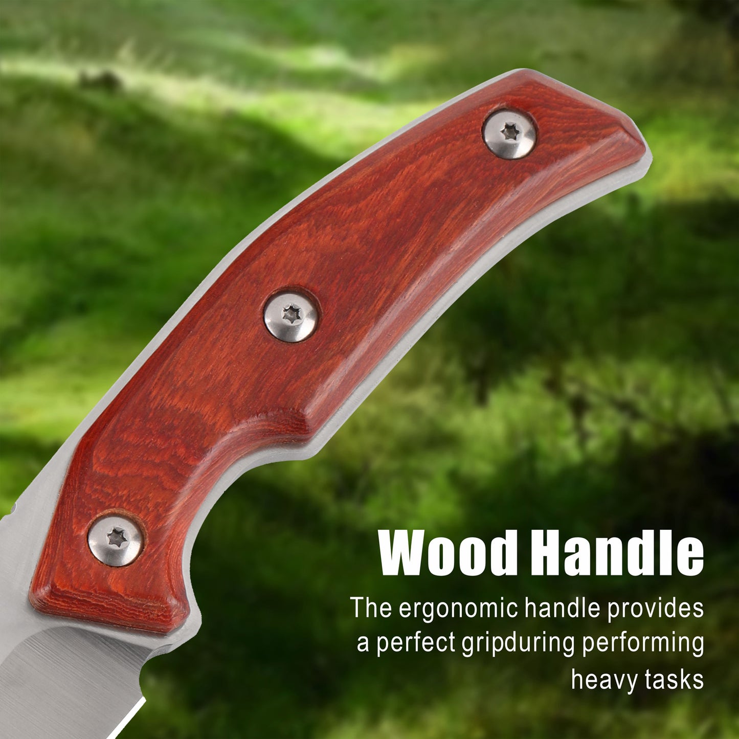 Fixed Blade Knife with Leather Sheath RT-525