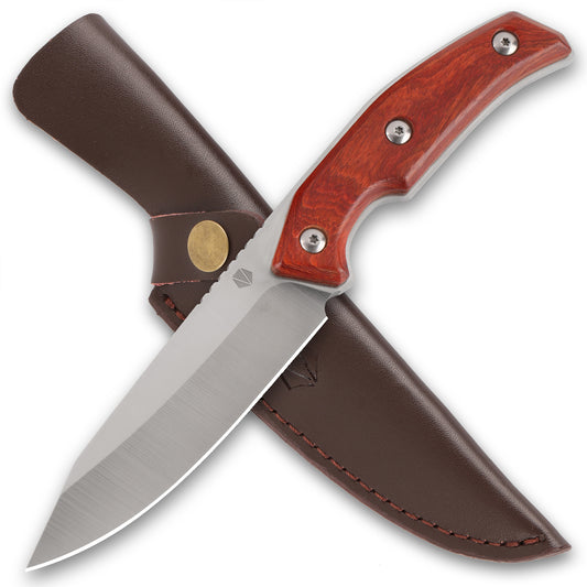 Fixed Blade Knife with Leather Sheath RT-525