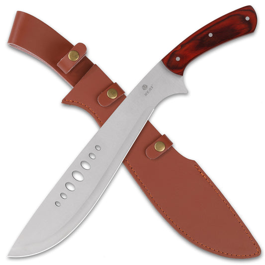 Machete with Leather Sheath
