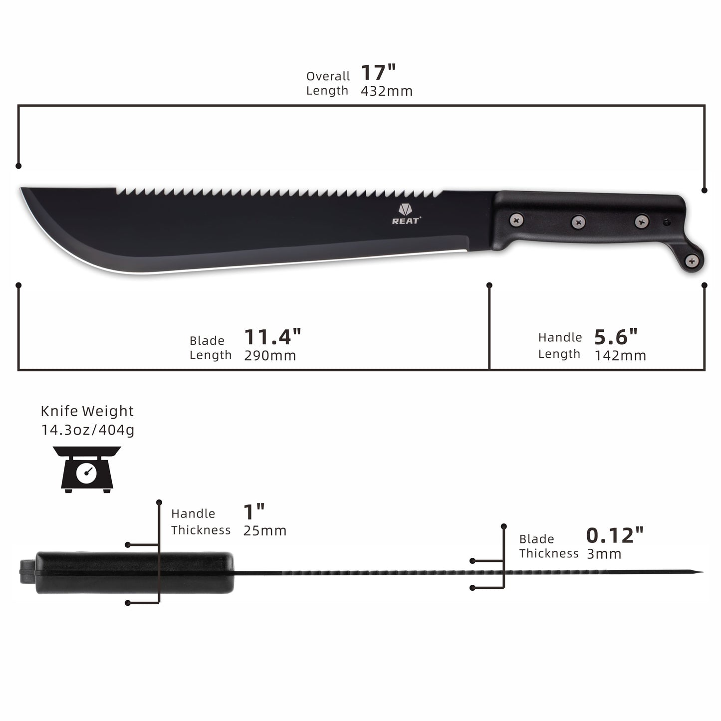 Machete with Saw RT-61