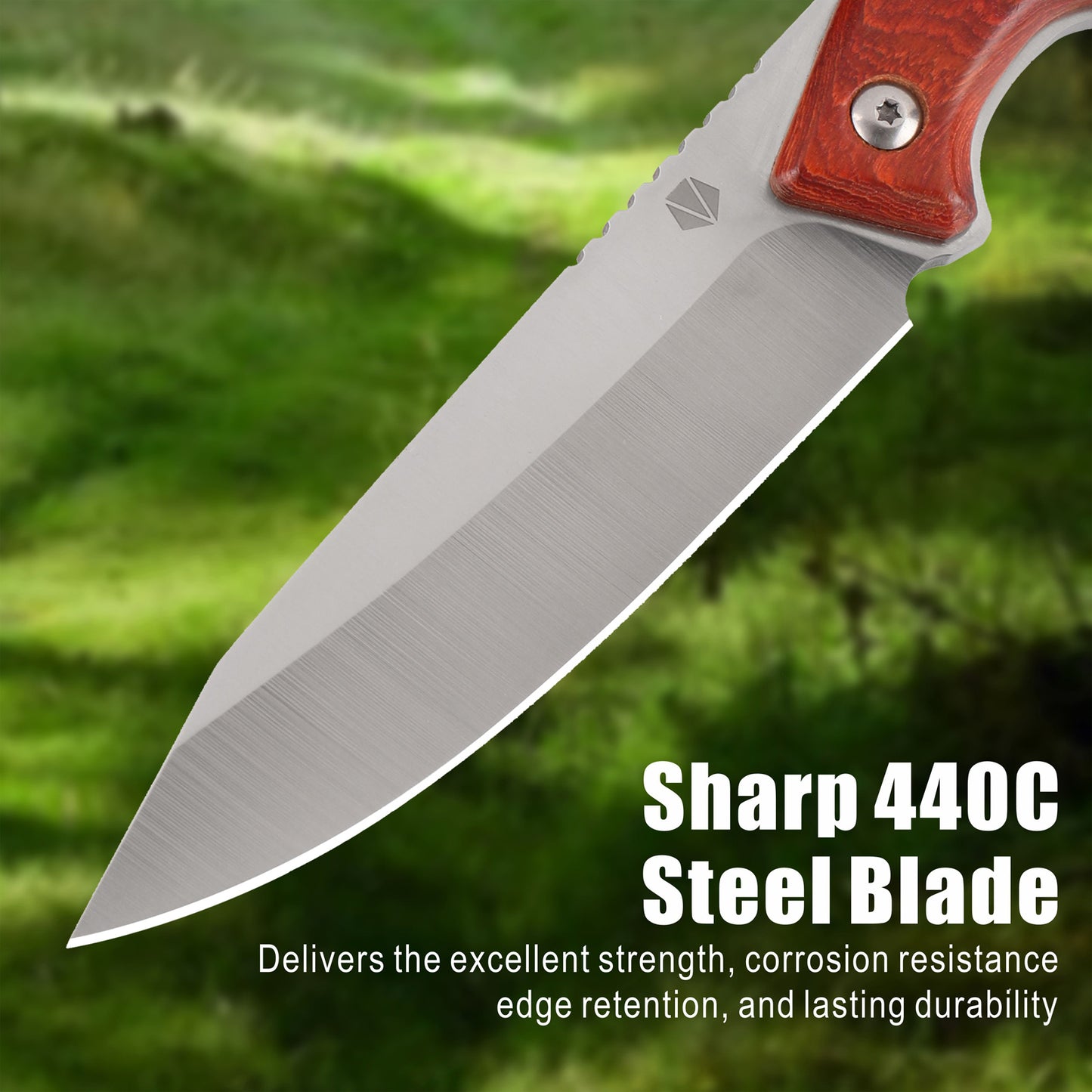 Fixed Blade Knife with Leather Sheath RT-525