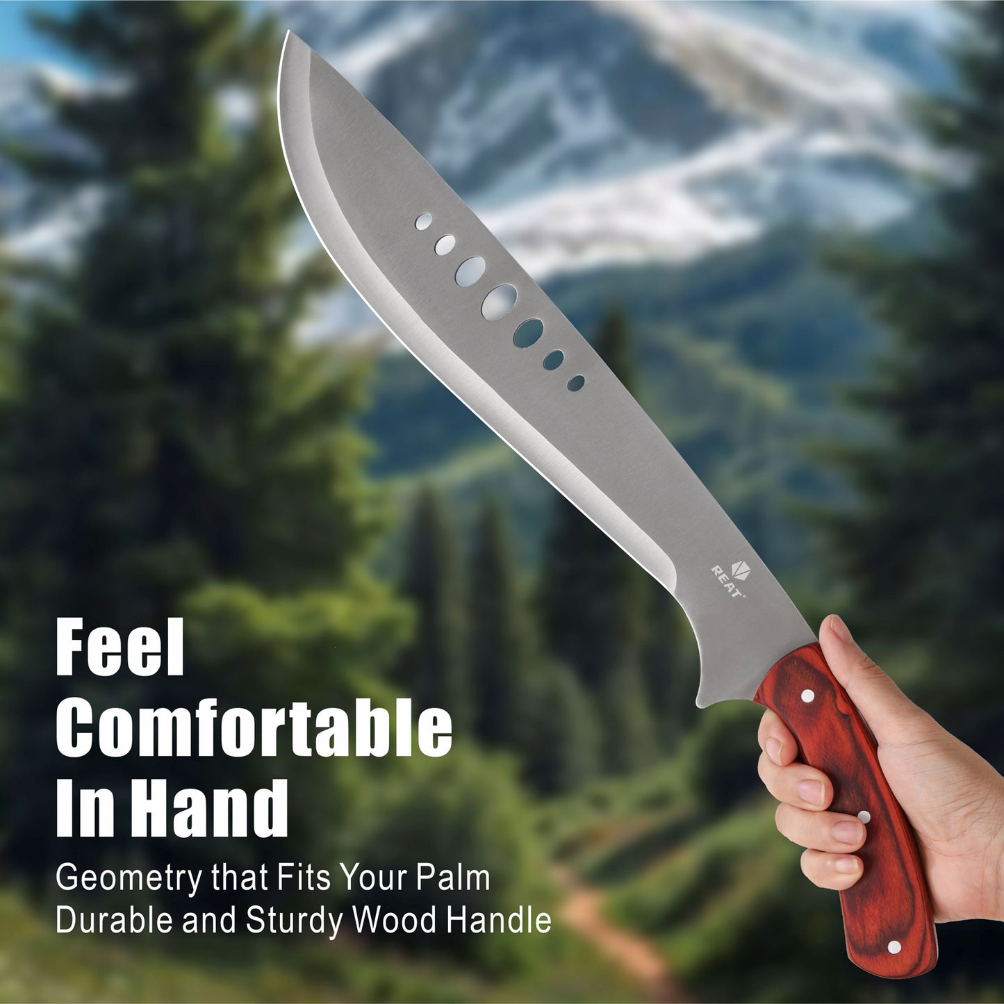 Machete with Leather Sheath